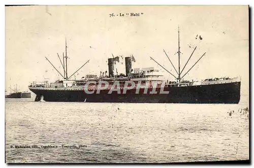 Cartes postales Le Halti Bateau Paquebot