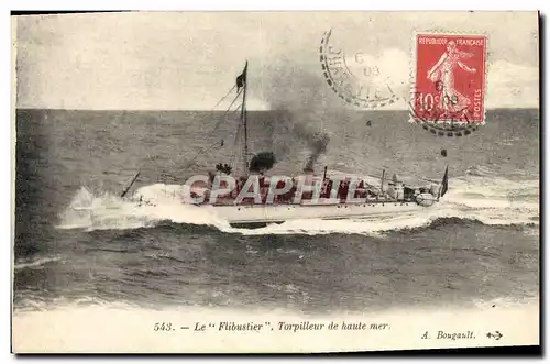 Cartes postales Le Flibustier Torpilleur de haute mer Bateau