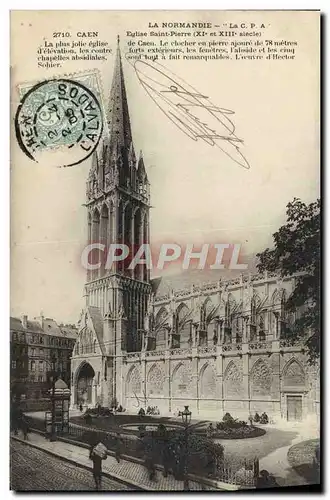 Cartes postales Caen Eglise Saint Pierre