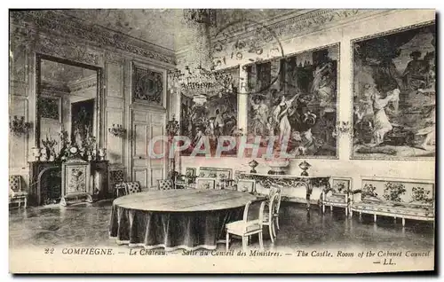 Cartes postales Compiegne Le Chateau Salle du conseil des ministres