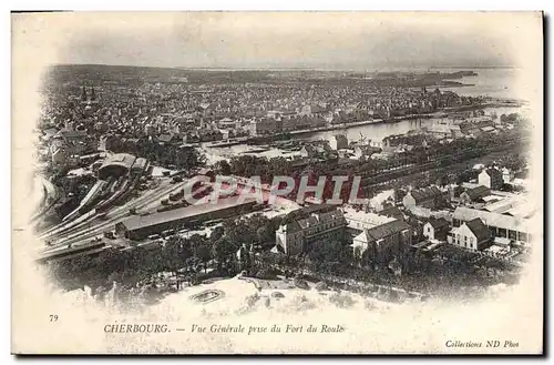 Cartes postales Cherbourg Vue Generale Prise du Fort du Roule
