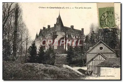 Cartes postales Chateau de Courtalain Vue Prise des Pres