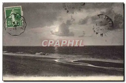 Cartes postales Cote D'Argent Coucher de soleil