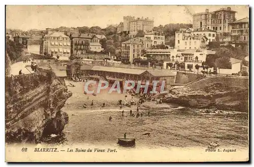 Ansichtskarte AK Biarritz Les Bains du Vieux Port