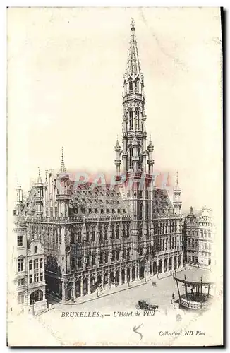 Cartes postales Bruxelles L'Hotel de Ville