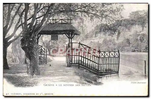 Cartes postales Geneve Le sentier Des Saules