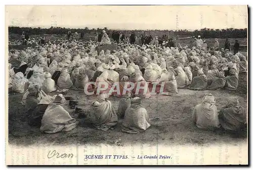 Cartes postales Scenes Et Types La Grande Priere