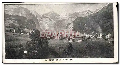 Cartes postales Wengen et le Breithorn