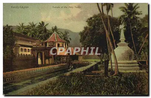 Cartes postales Kandy Ceylon Temple of the Holy Tooth