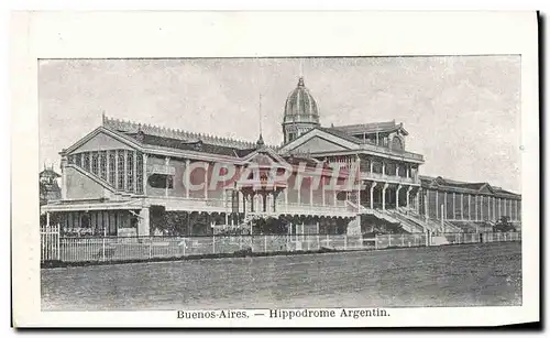 Cartes postales Buenos Aires Hippodrome argentin Hippisme Cheval