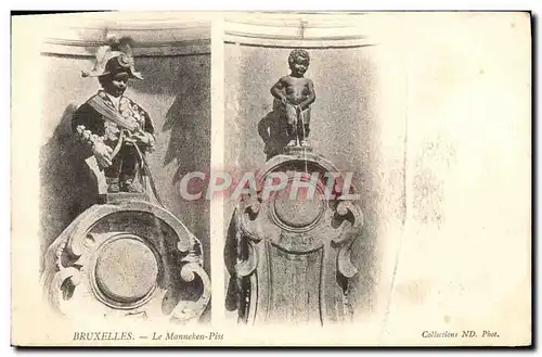 Cartes postales Bruxelles Le Monneken Piss