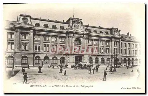 Cartes postales Bruxelles L'Hotel des Postes et des Telegraphes