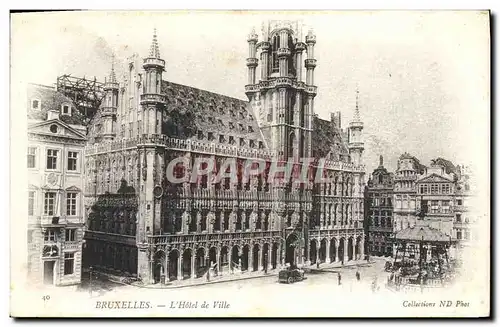 Cartes postales Bruxelles L'Hotel de Ville