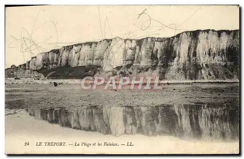 Cartes postales Le Treport La Plage et les Falaises