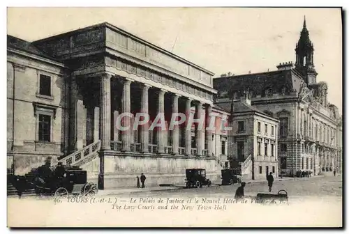 Ansichtskarte AK Tours Le Palais de Justice et le Nouvel Hotel de ville