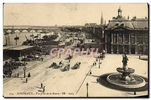 Cartes postales Bordeaux Vue Prise de Bourse