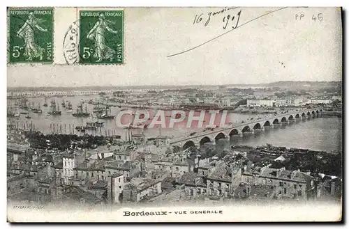 Cartes postales Bordeaux Vue Generale