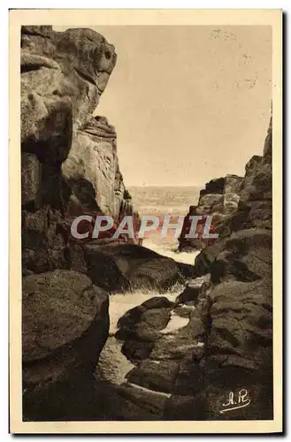 Cartes postales Ile de Brehat Le Gouffre Maree Haute