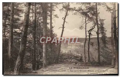 Cartes postales Bagnoles de L&#39Orne Vue sur le Grand Hotel prise au Roc au Chien