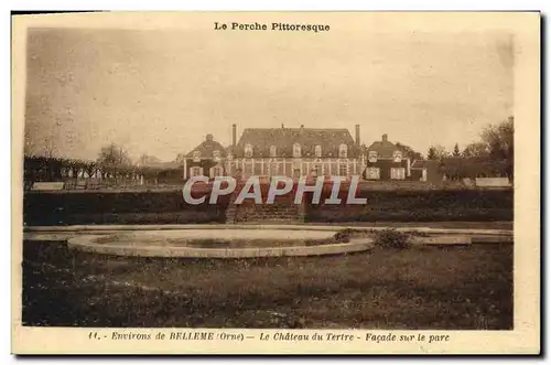 Ansichtskarte AK Environs de Brlleme Le Chateau du Tertre Facade sur le parc DAguin Le Perche Belleme