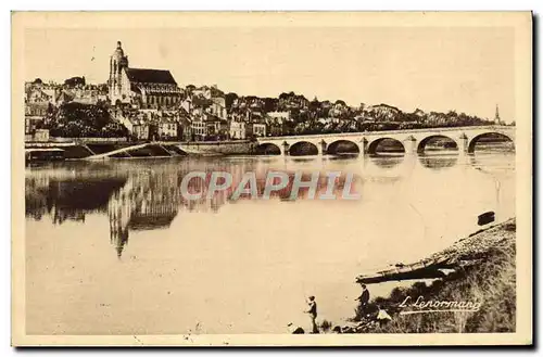 Ansichtskarte AK Blois Vue Generale Les Bords de la Loire DAguin Blois les Bords de la loire