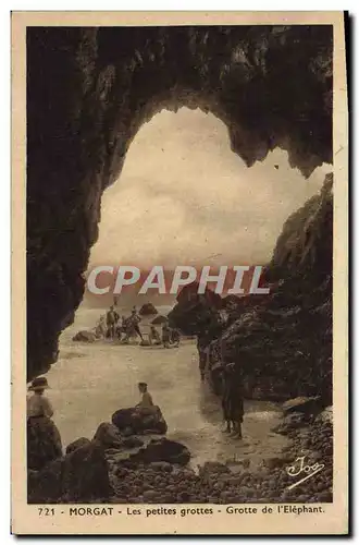 Cartes postales Morgat Les Petites Grottes Grotte de L'Elephant