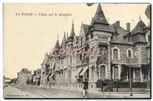 Cartes postales La Baule Villas Sur le Remblai