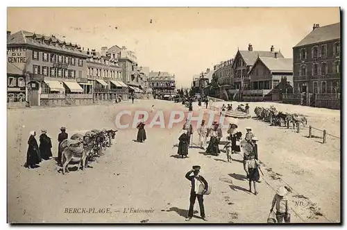 Ansichtskarte AK Berck Plage L&#39Entonnoir Anes Mules Hotel du centre