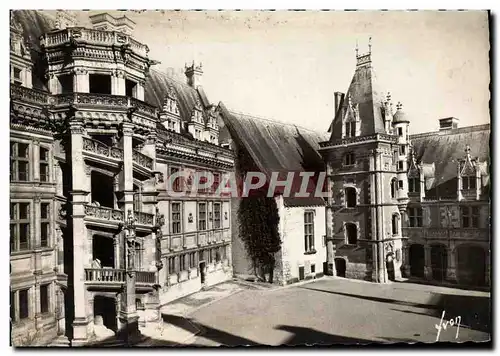 Moderne Karte Blois Le Chateau ailes Francois et Louis XII