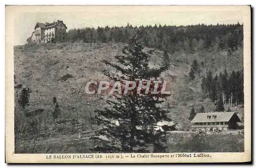 Cartes postales Ballon d'Alsace Le chalet Bonaparte et l'hotel Lalloz