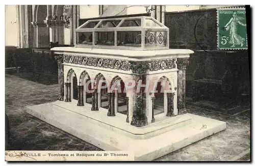 Cartes postales Biville Tombeau et Reliques Du Bx Thomas
