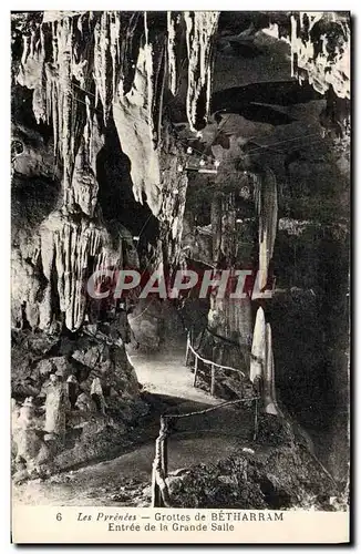 Cartes postales Les Pyrenees Grottes de Betharram Entree de la Grande Salle