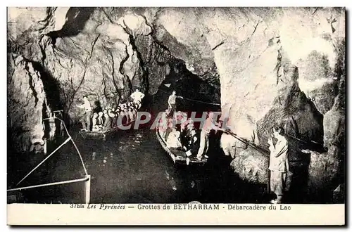 Cartes postales Les Pyrenees Grottes de Betharram Debarcadere du lac