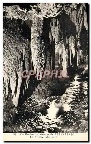 Ansichtskarte AK Les Pyrenees Grottes de Betharram La riviere inferieure