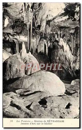 Cartes postales Les Pyrenees Grottes de Betharram Jeanne d'Arc sur le bucher