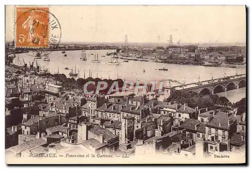 Cartes postales Bordeaux Panorama et la Garonne