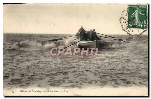 Cartes postales Bateau de Sauvetage en Pleine Mer