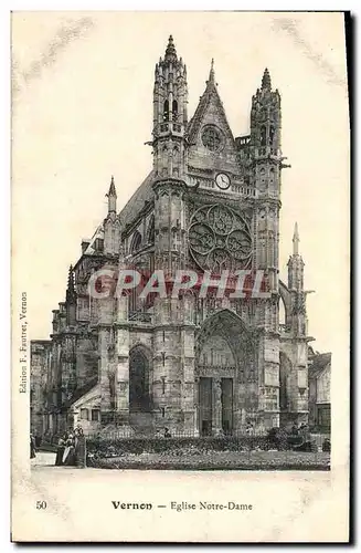 Ansichtskarte AK Vernon Eglise Notre Dame