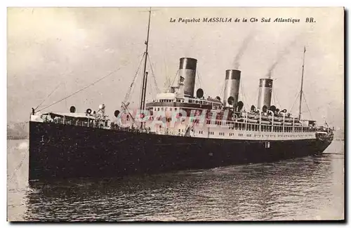 Ansichtskarte AK Le Paquebot Massilia de la Cle Sud Atlantique