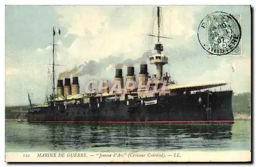 Cartes postales Marine De Guerre Jeanne d'Arc Croiseur Cuirasse Bateau