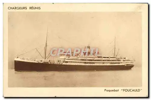 Cartes postales Chargeurs Reunis Bateau Paquebot Foucauld