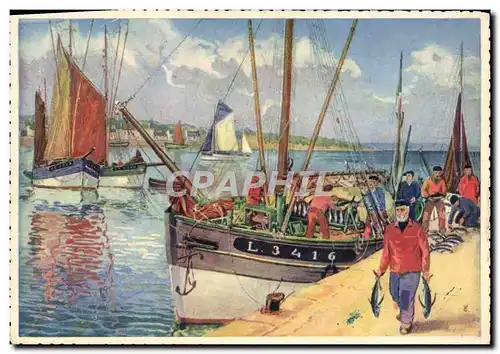 Cartes postales Bateaux de peche