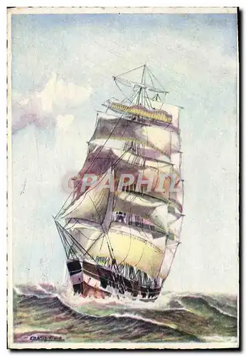 Cartes postales La Marine a Voiles Bateau