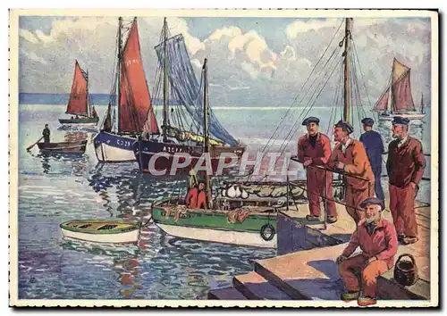 Cartes postales Bateaux de peche