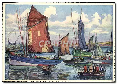 Cartes postales Bateaux de peche