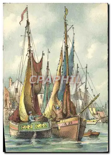 Cartes postales Bateaux de peche