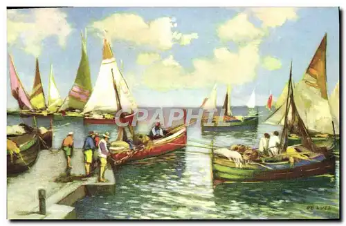 Cartes postales Bateaux de peche