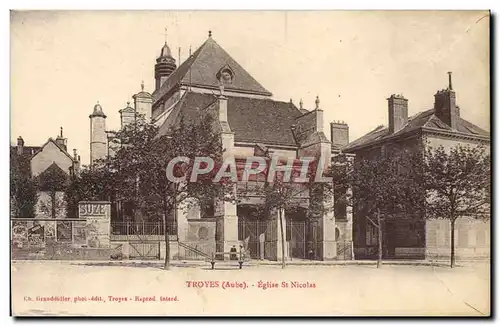 Cartes postales Troyes Eglise St Nicolas