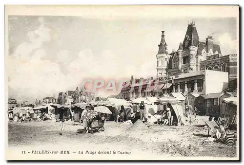 Cartes postales Villers Sur Mer La Plage Devant le Casino