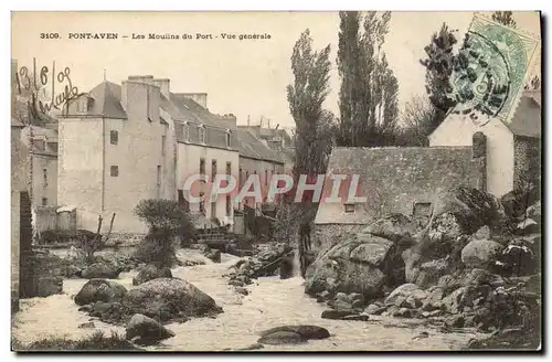 Ansichtskarte AK Pont Aven Les Mouilns du Port Vue Generale